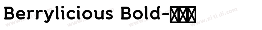 Berrylicious Bold字体转换